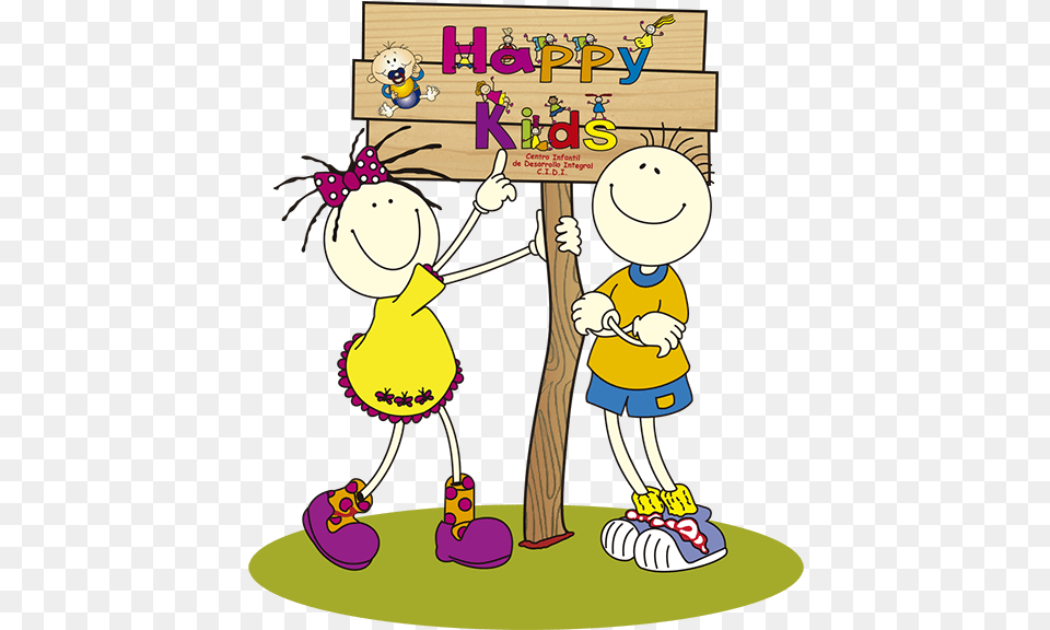 Happy Kids Cartoon, Book, Comics, Publication, Cleaning Free Png Download