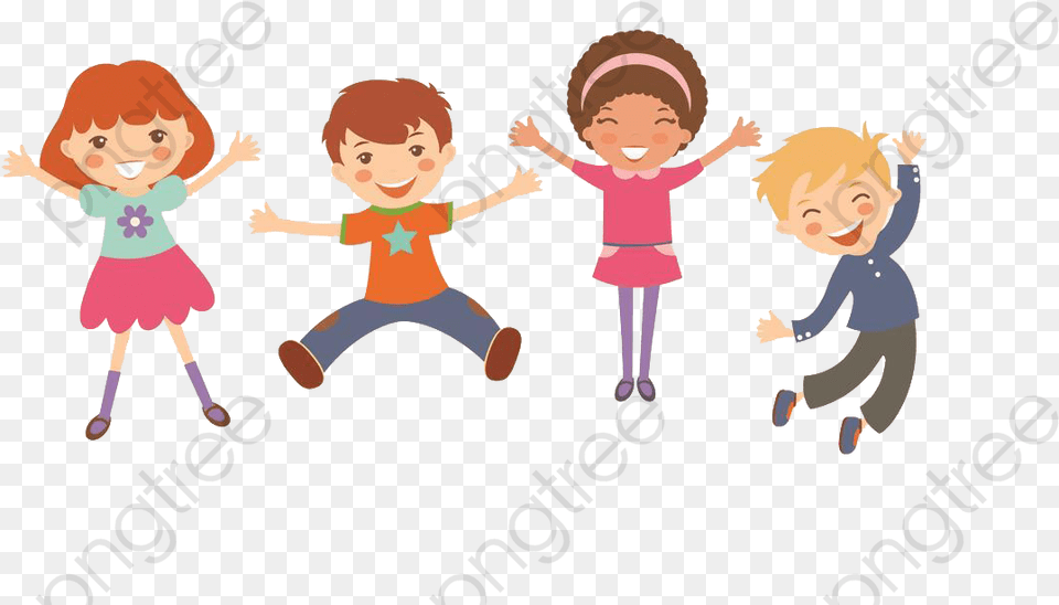 Happy Kids Cartoon Pictures Kids Clipart Cartoon Spring Kids Vector, Baby, Person, Face, Head Free Png