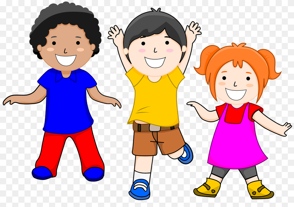 Happy Kids Clipart, Baby, Person, Book, Comics Free Transparent Png