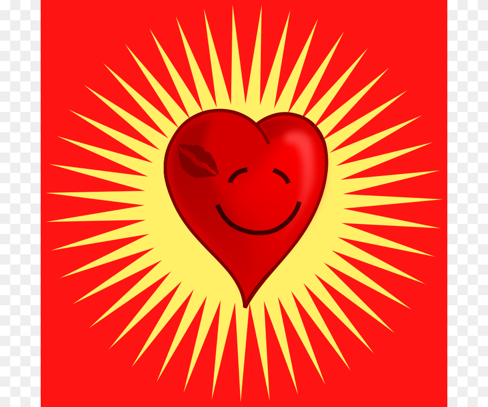 Happy Kissed Heart, Symbol, Baby, Face, Head Free Png Download