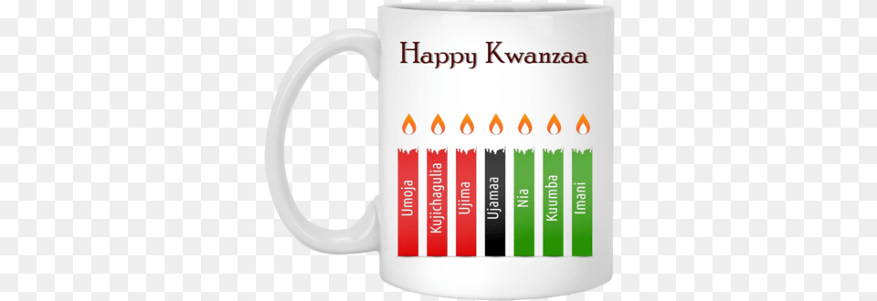 Happy Kwanzaa 7 Principles 11 Oz Yule Christmas Kwanzaa Hanukkah, Cup, Beverage, Coffee, Coffee Cup Png