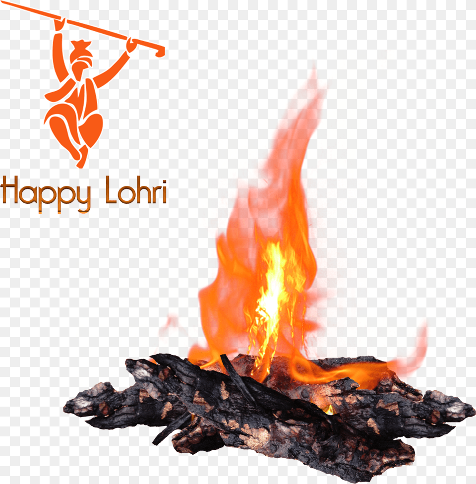 Happy Lohri Image Bonfire, Fire, Flame, Baby, Person Free Png Download