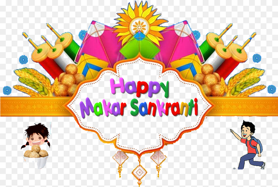 Happy Makar Sankranti, Baby, People, Person, Face Png