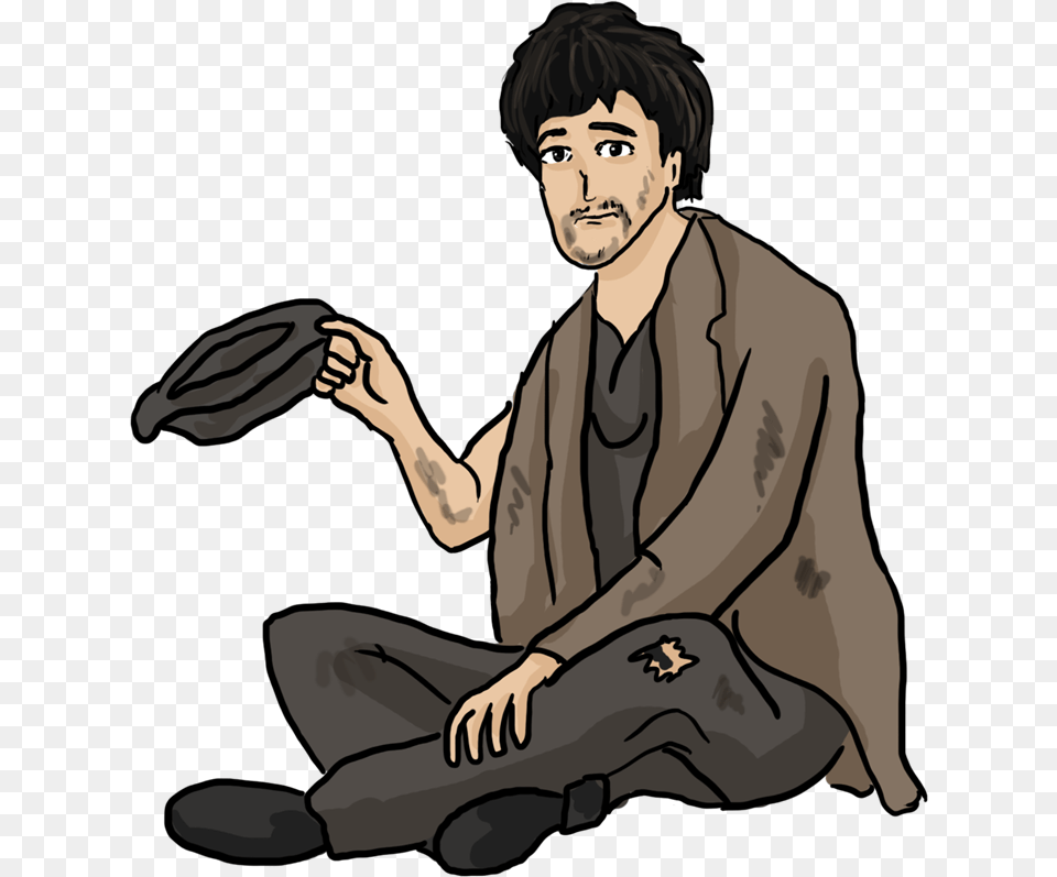 Happy Man Poor Beggar, Adult, Male, Person, Face Free Transparent Png