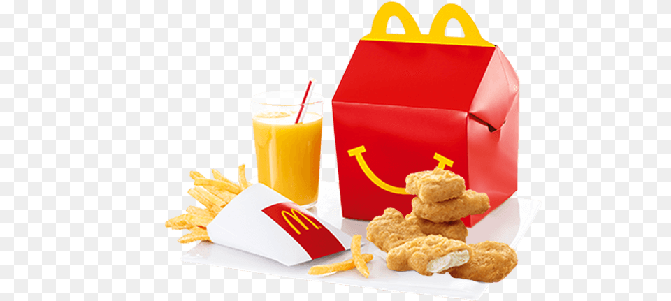 Happy Meal Mcnuggets 6 Pieces Mcdonalds Chicken Nuggets Happy Meal, Food, Fried Chicken, Lunch, Teddy Bear Free Transparent Png