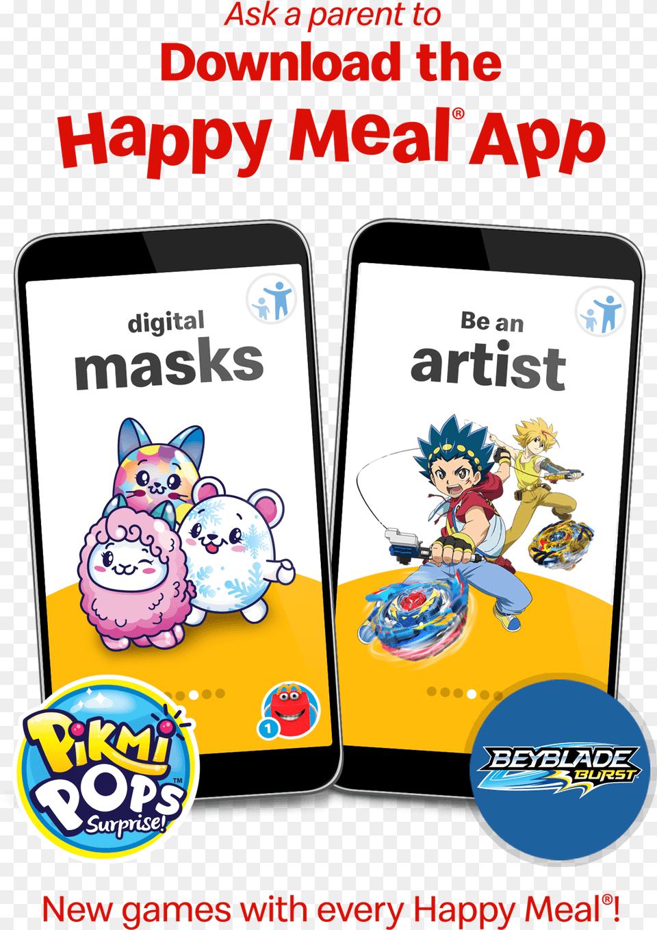 Happy Meal Mobile Phone, Baby, Person, Publication, Book Free Png Download