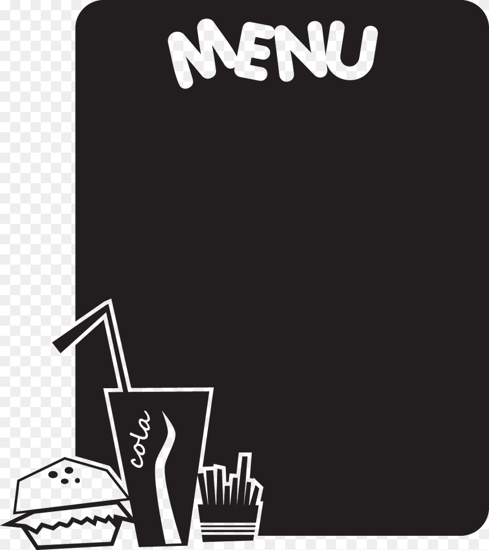 Happy Menu Menu De Comida, Blackboard, Person Png