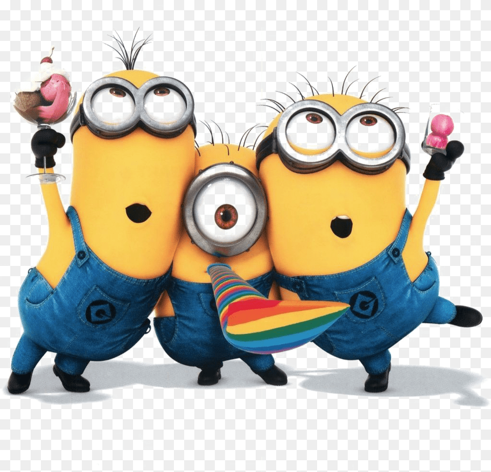 Happy Minions Plush, Toy, Clothing, Footwear Png Image