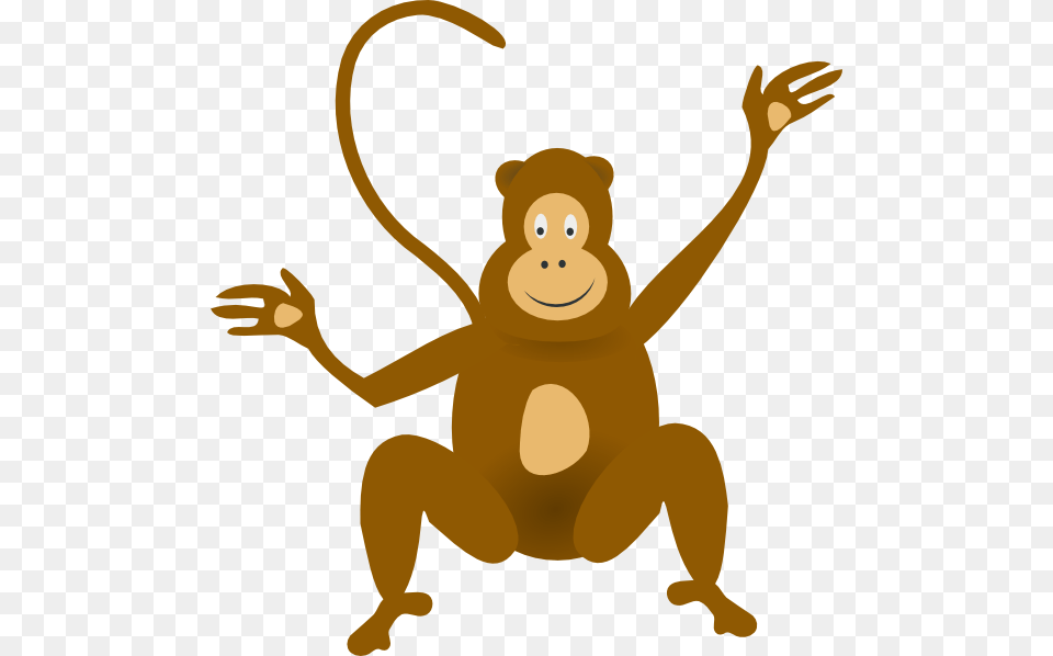 Happy Monkey Clip Art, Animal, Mammal, Wildlife, Bear Free Png Download