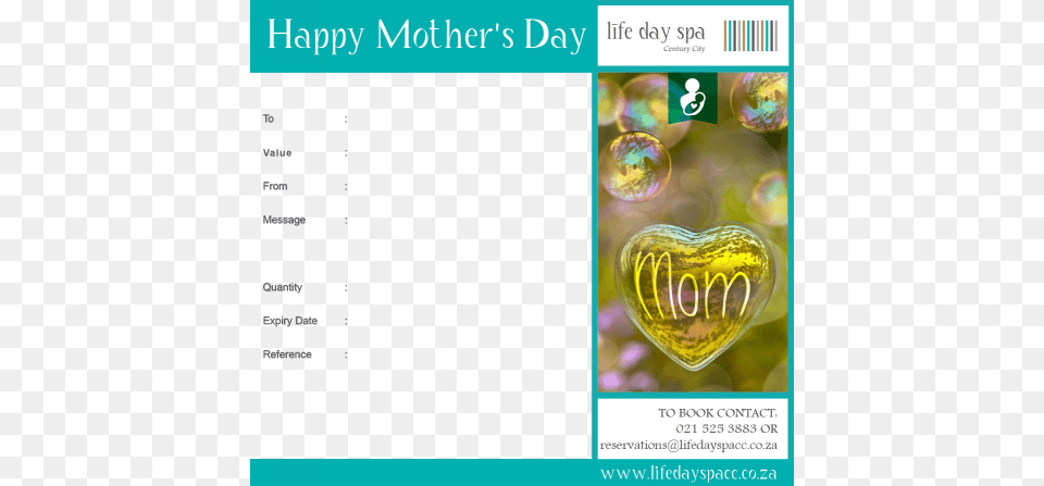 Happy Mother39s Day Gift Voucher R1000 Heart, Advertisement Free Png