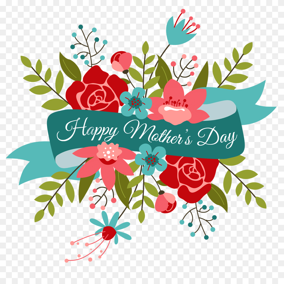 Happy Mothers Day Bouquet, Art, Pattern, Floral Design, Graphics Png