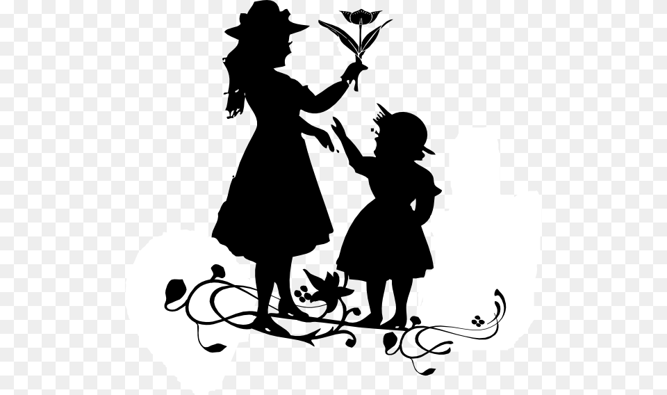 Happy Mothers Day Greetings To All, Silhouette, Stencil, Child, Female Png