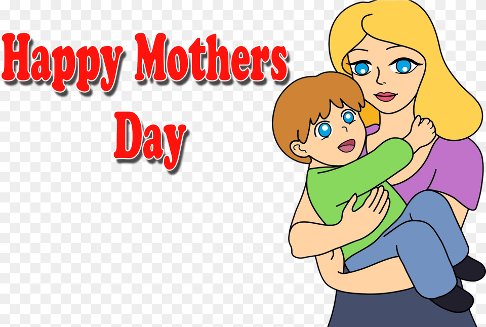 Happy Mothers Day Image Cartoon, Book, Comics, Publication, Baby Png