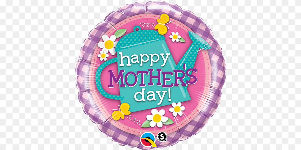 Happy Mothers Day Watering Can Foil Balloon 46cm Birthday, Birthday Cake, Cake, Cream, Dessert Free Transparent Png
