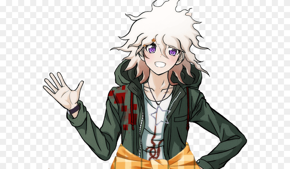 Happy Nagito Komaeda Sprites, Publication, Book, Comics, Adult Png