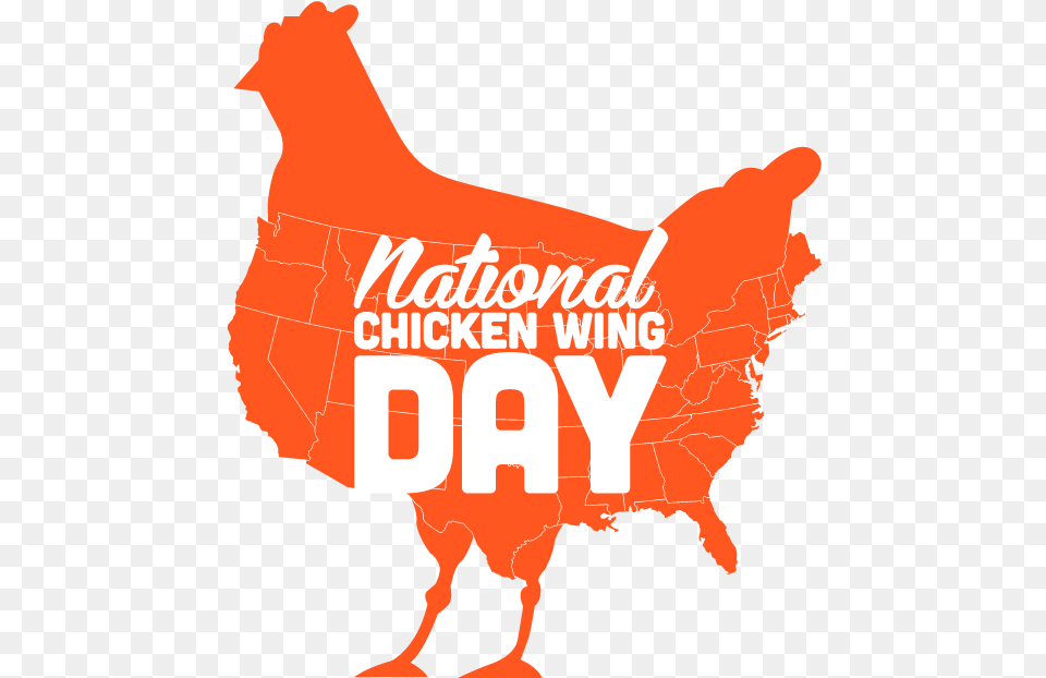 Happy National Wing Day, Animal, Bird, Chicken, Fowl Free Transparent Png