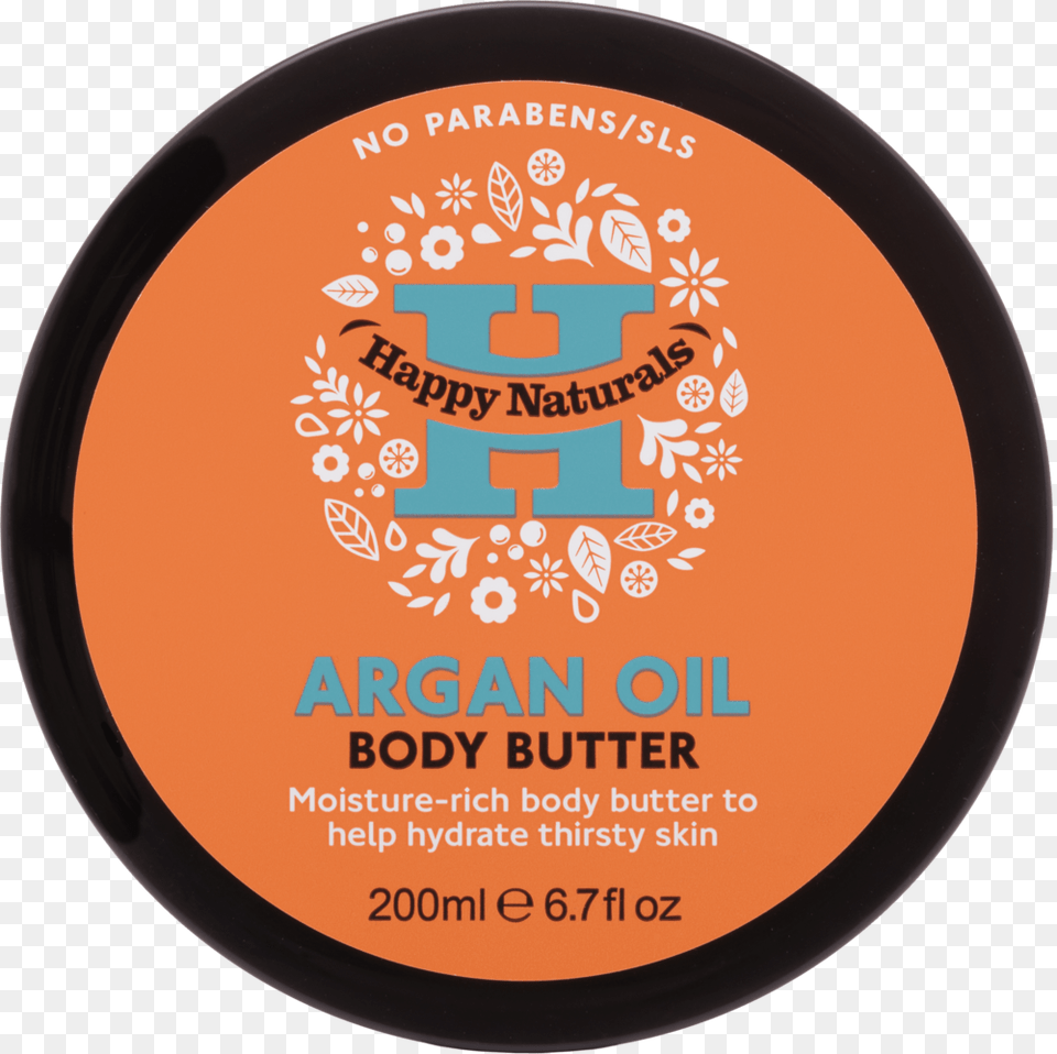 Happy Naturals Argan Body Butter Clear Cut Circle, Face, Head, Person, Cosmetics Free Png