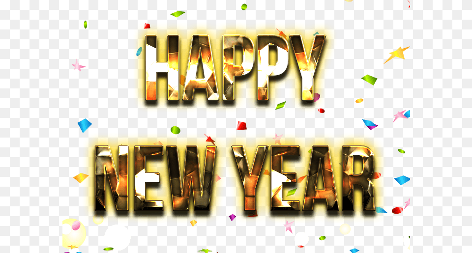 Happy New Year, Paper Free Transparent Png