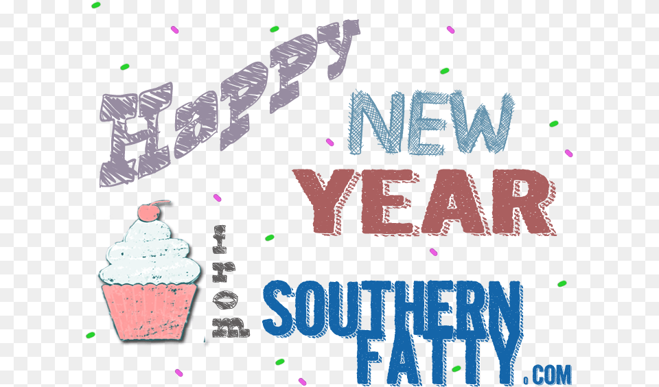 Happy New Year, Cream, Dessert, Food, Ice Cream Free Transparent Png