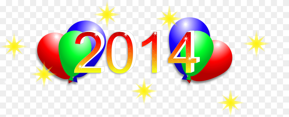 Happy New Year 2014 Clip Arts 2014 Clipart, Balloon, Logo Free Png Download