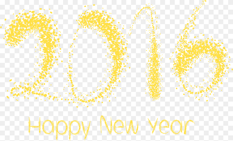 Happy New Year 2016, Text, Symbol, Number Free Png