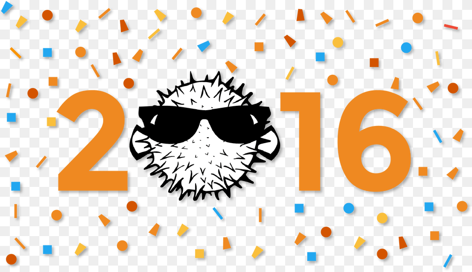 Happy New Year 2016, Accessories, Sunglasses, Number, Symbol Free Png Download