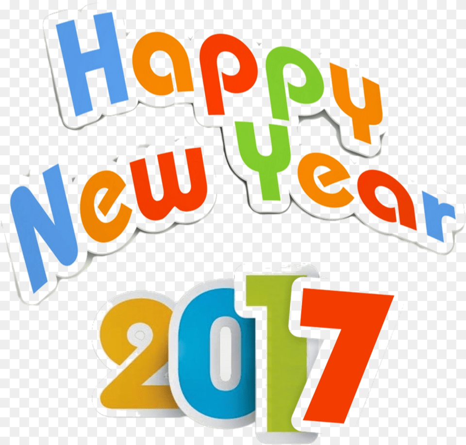 Happy New Year 2017 4 Graphic Design, Text, Number, Symbol, Dynamite Png Image