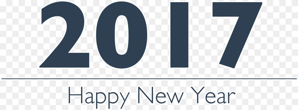 Happy New Year 2017 Electric Blue, Number, Symbol, Text Free Transparent Png
