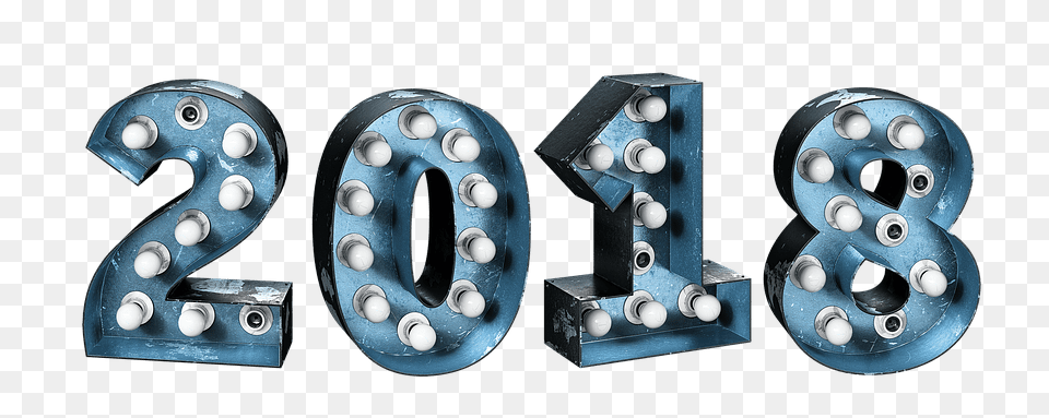 Happy New Year 2018 Circus Style, Number, Symbol, Text, Medication Free Transparent Png