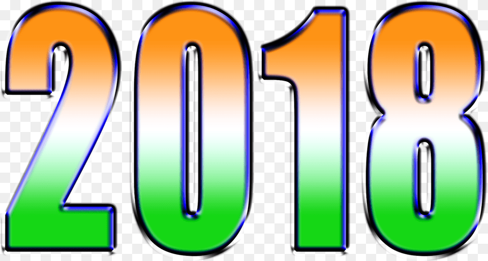 Happy New Year 2018 Download 3d Wallpapers Happy Near Year Happy New Year 2018 3d, Number, Symbol, Text Png
