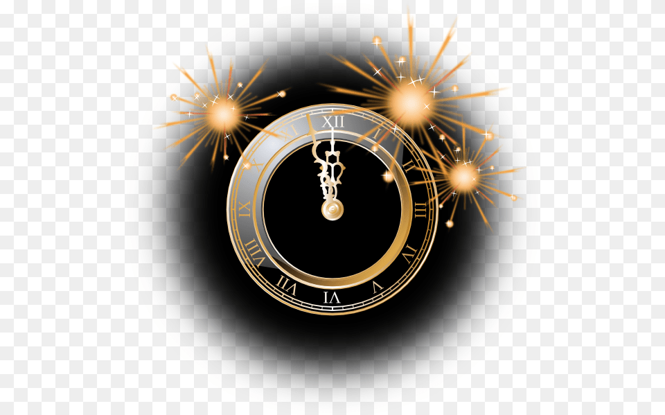 Happy New Year 2018 Gif, Analog Clock, Clock, Disk Png Image