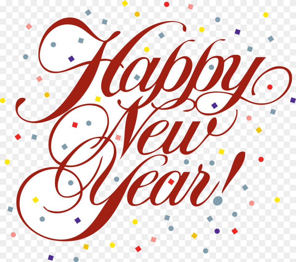 Happy New Year 2018 Gifs, Paper, Confetti, Text Png
