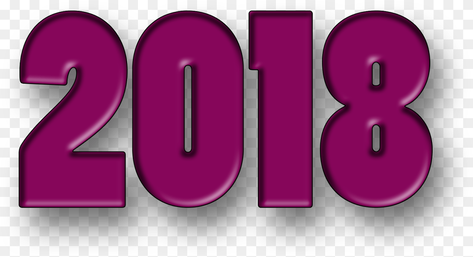 Happy New Year 2018 Wish Graphic Design, Number, Symbol, Text Free Png
