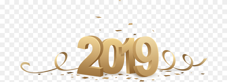 Happy New Year 2019 Calligraphy, Text, Smoke Pipe, Symbol, Number Png
