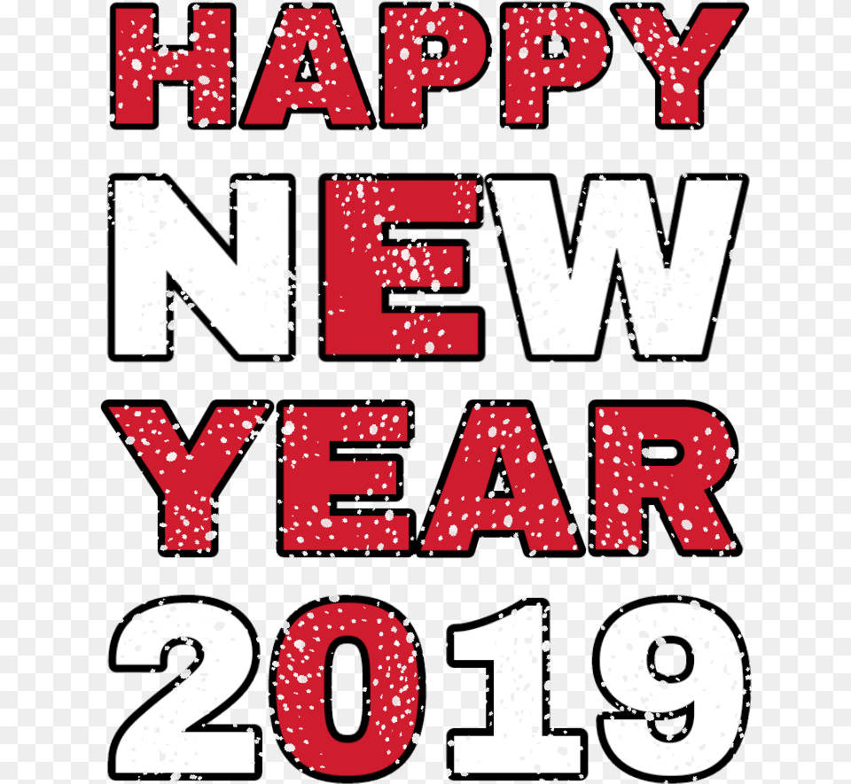 Happy New Year 2019 Clip Art, Text, Alphabet Png Image