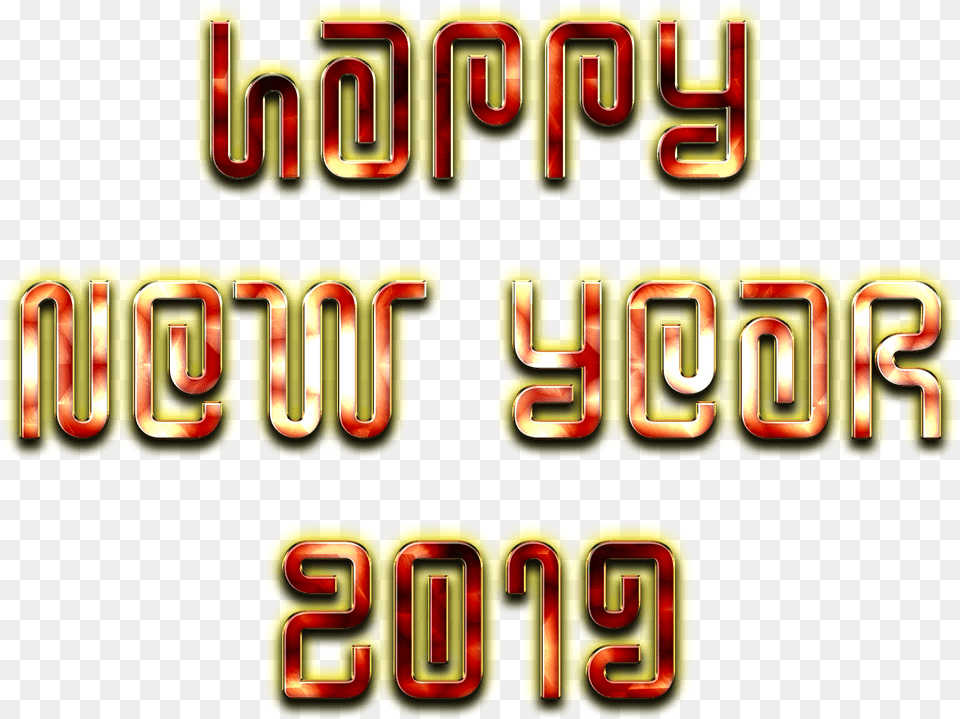 Happy New Year 2019 Clipart Graphics, Text Free Png Download