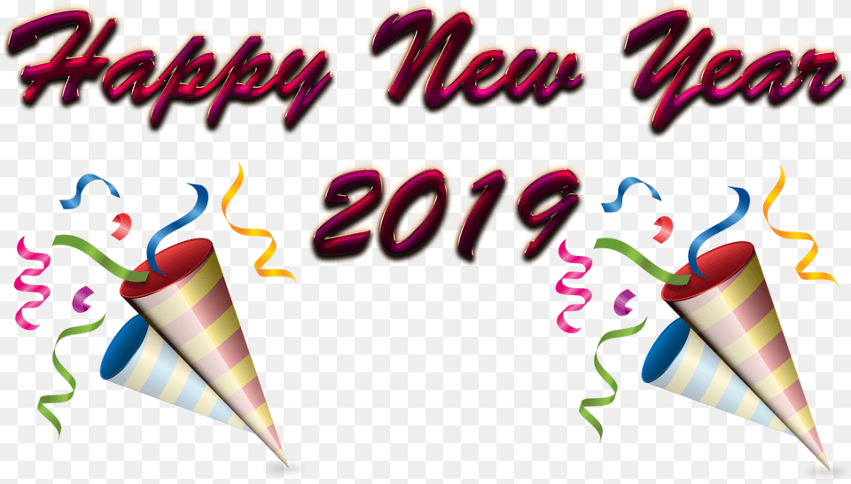 Happy New Year 2019 Clothing, Hat, Dynamite, Weapon Free Png Download