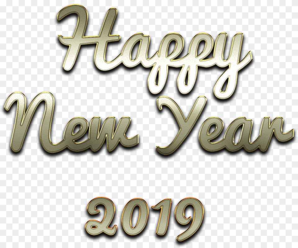 Happy New Year 2019 Calligraphy, Text, Dynamite, Weapon Free Png Download