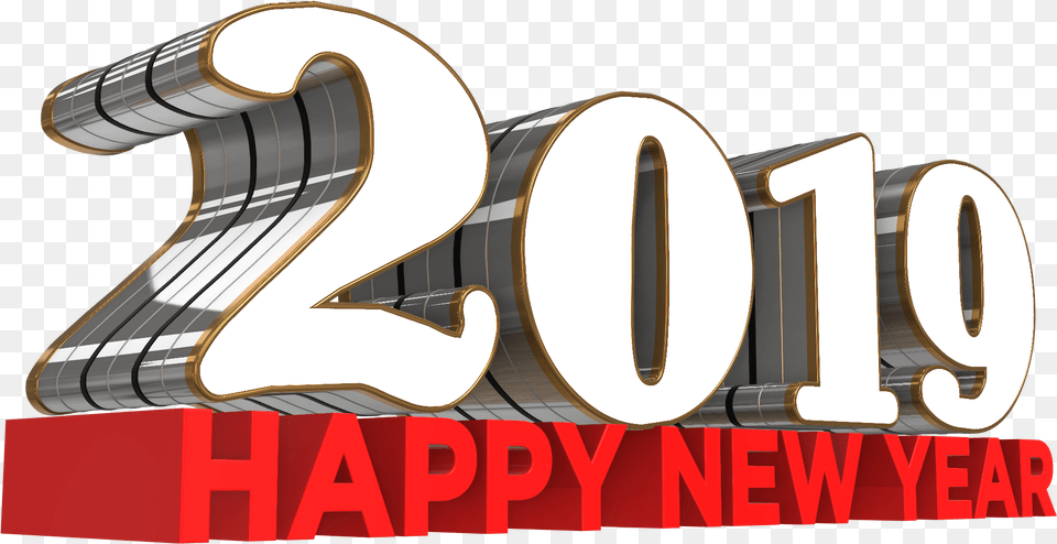 Happy New Year 2019 3d Happy New Year 2020 3d, Text, Symbol, Number, Blade Free Png Download