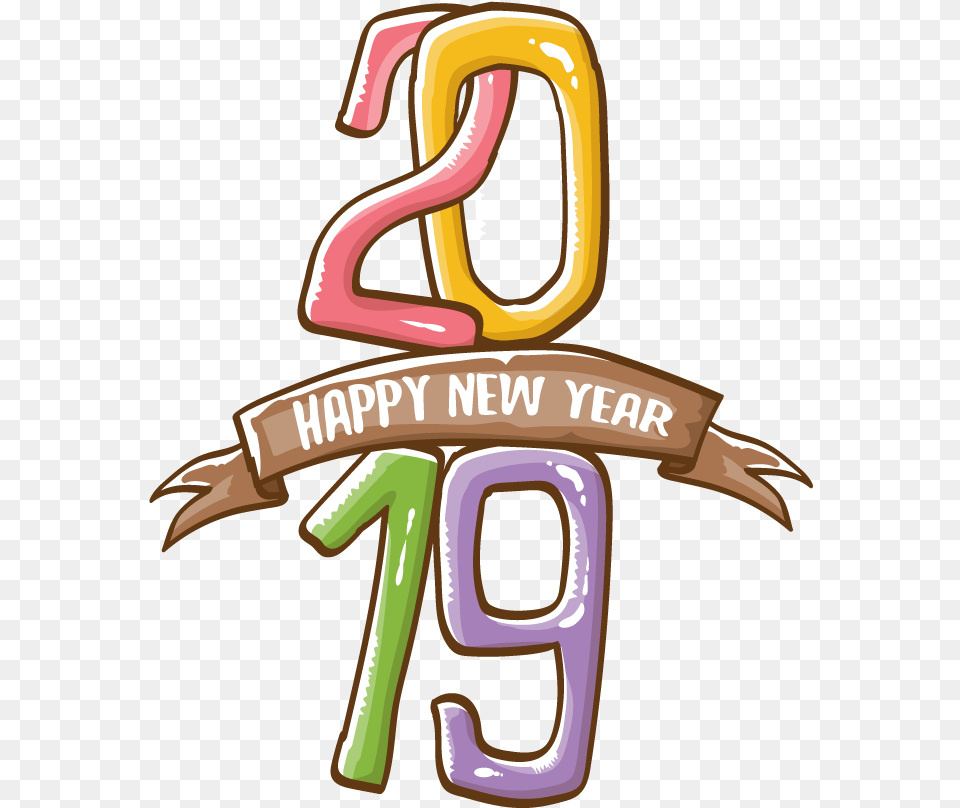 Happy New Year 2019 Funny, Logo, Text, Symbol Png Image
