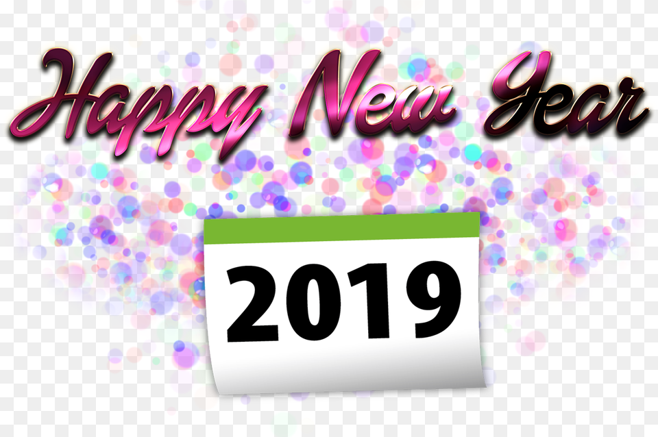 Happy New Year 2019 Pic Background, Paper, Text, Number, Symbol Free Transparent Png