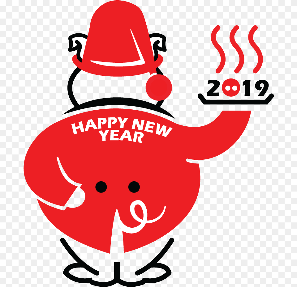 Happy New Year 2019 Pig By Kigeorgich Year Of The Pig 2019 For Pig, Clothing, Hat, Nature, Outdoors Png