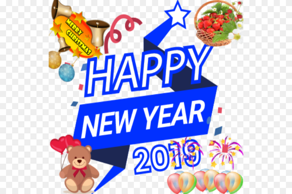 Happy New Year 2019 Stickers, People, Person, Balloon, Animal Free Png