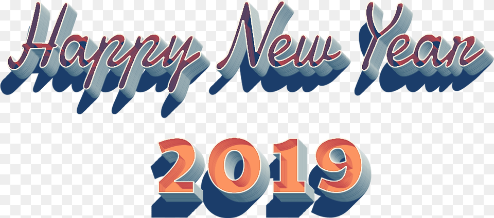 Happy New Year 2019 Image, Text Free Transparent Png