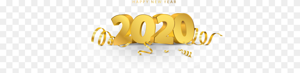 Happy New Year 2020 2132 Starpng Horizontal, Gold, Text, Tape, Birthday Cake Free Png