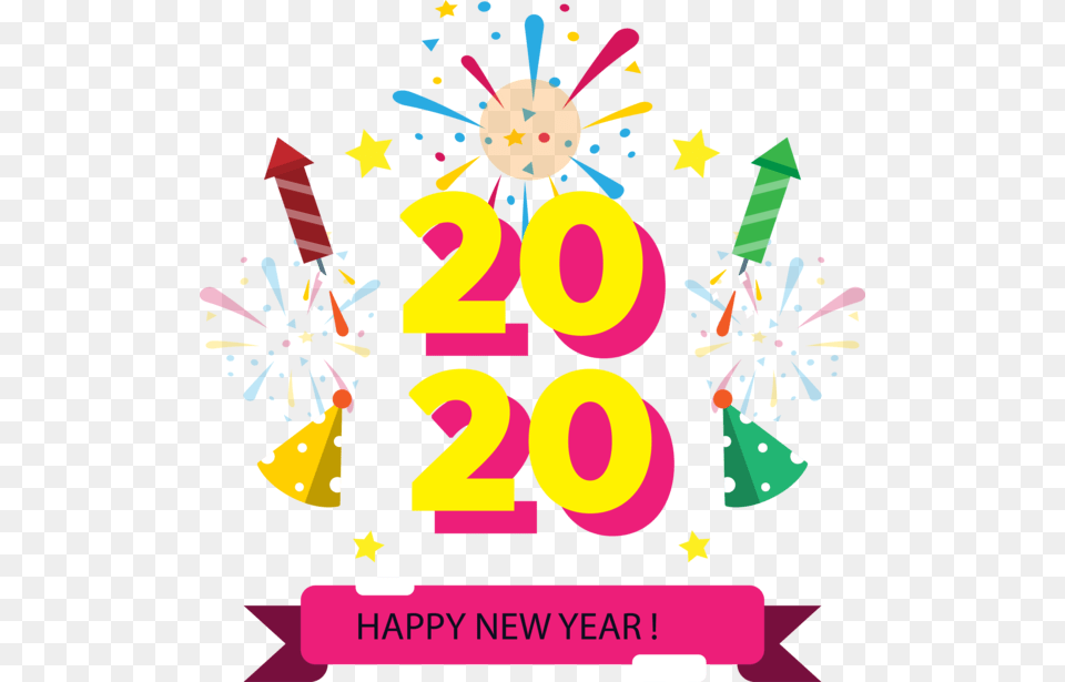 Happy New Year 2020, Number, Symbol, Text Png