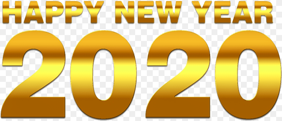 Happy New Year 2020, Number, Symbol, Text, Tape Png Image