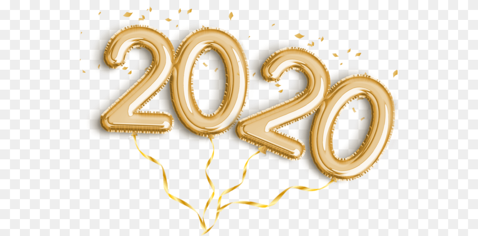 Happy New Year 2020, Gold, Text, Symbol, Number Free Png Download