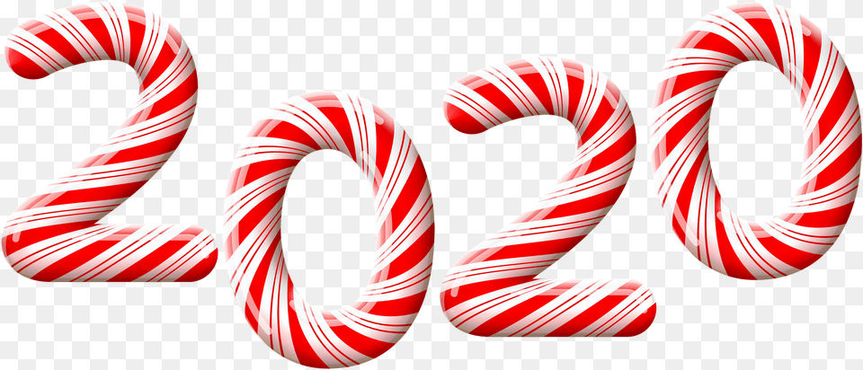 Happy New Year 2020 Candy Sticks Background Candy Cane Clipart, Sweets, Food, Sport, Rugby Ball Png