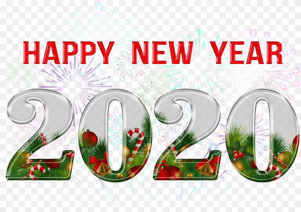 Happy New Year 2020 Clipart Graphic Design, Number, Symbol, Text, Plate Free Png